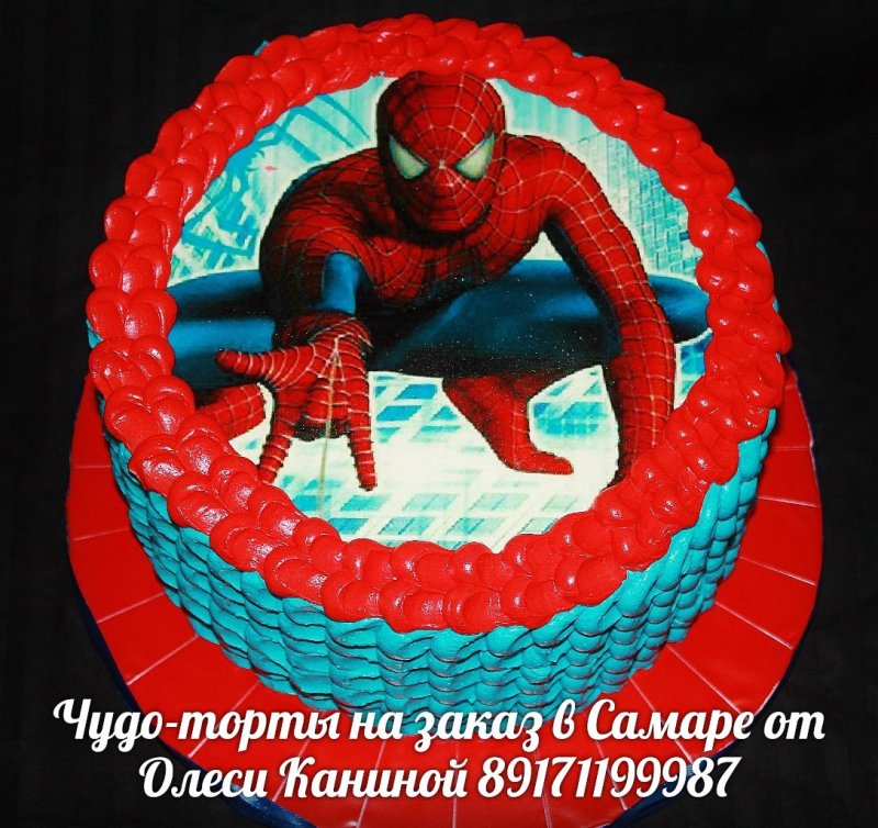 Торт человек паук и Железный человек