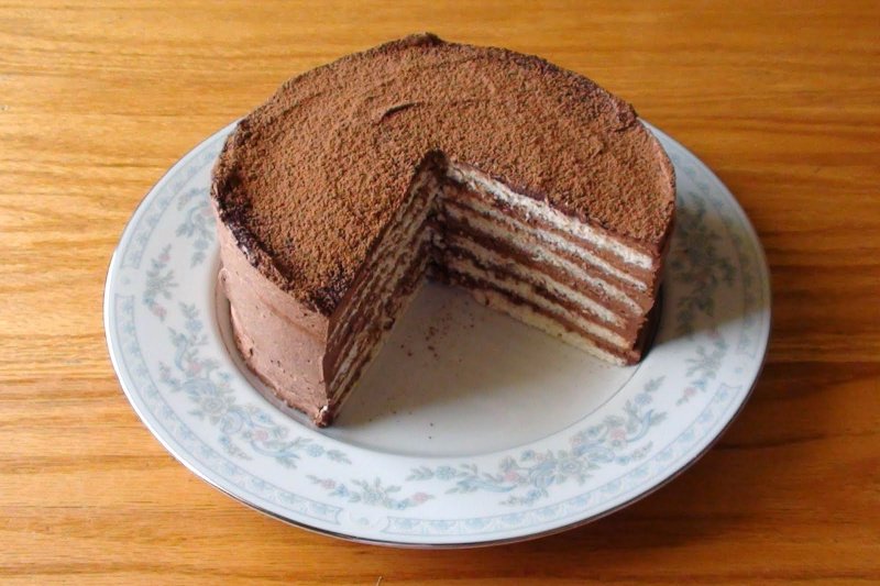 Нежный торт с грецкими орехами