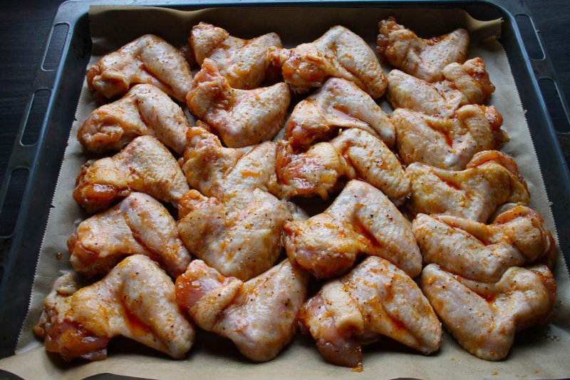Крылья куриные острые в духовке