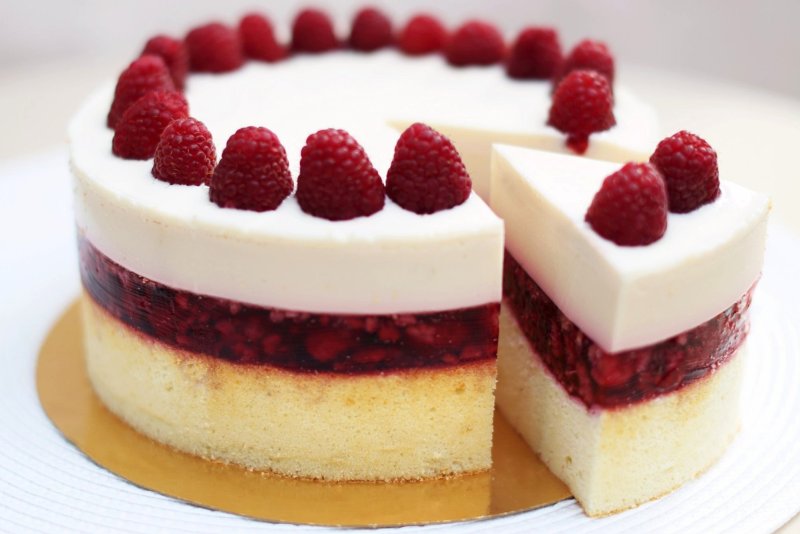 Семифредо с малиной