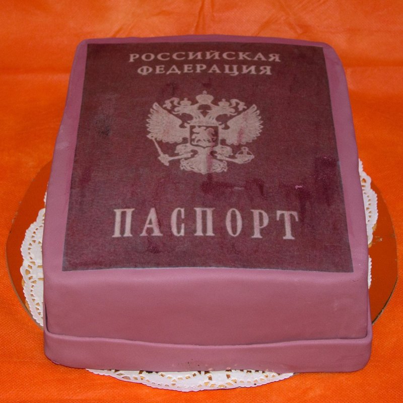 Торт паспорт прямоугольный