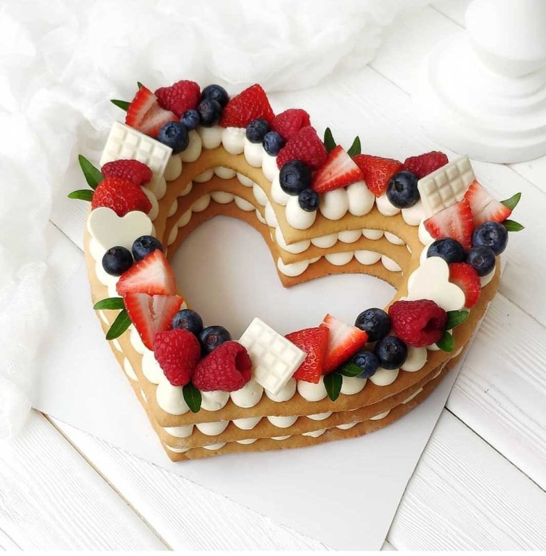 Торт цифра из медовых коржей