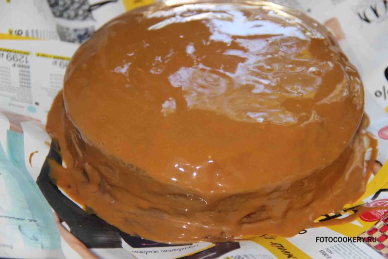 Лакомка вафельный торт