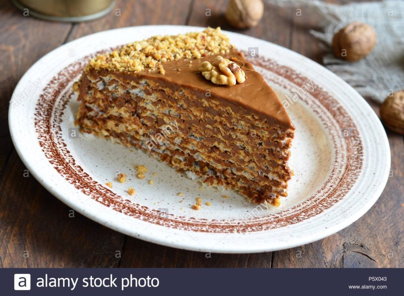 Торт с вареной сгущенкой