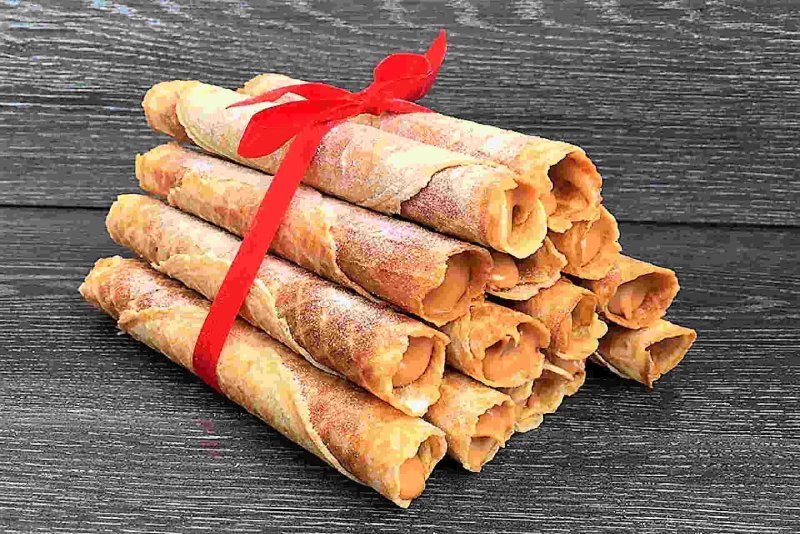 Трубочки хрустящие со вкусом шоколада, 400 г
