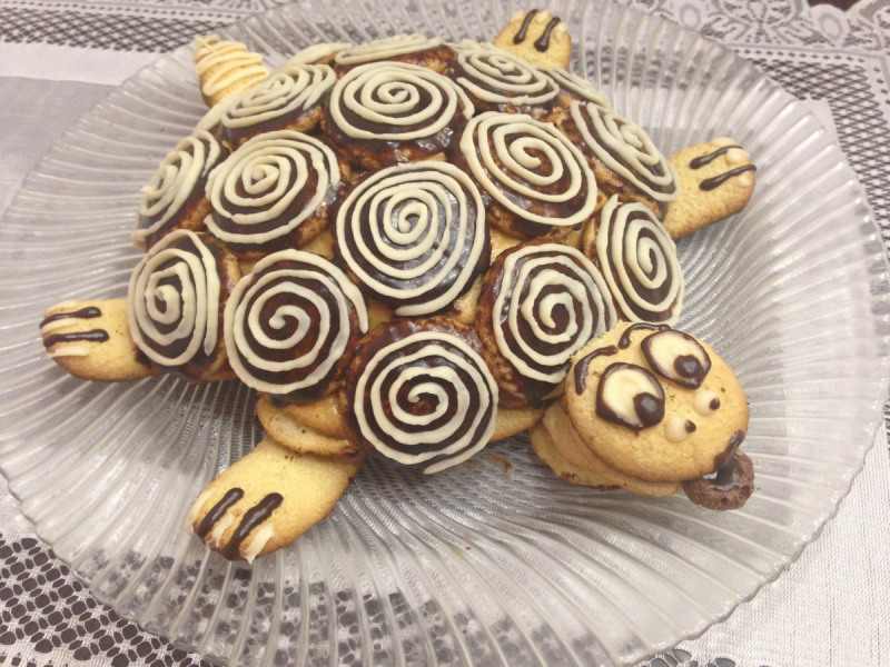Торт с морскими животными