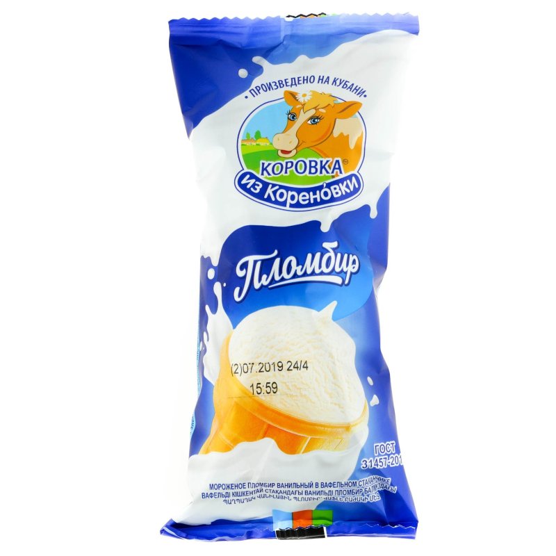 Коровка из Кореновки мороженое трубочка