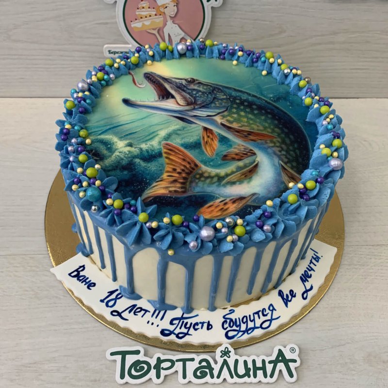 Торт с единорогом фотопечать