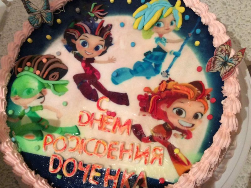 Вафельная печать на торт