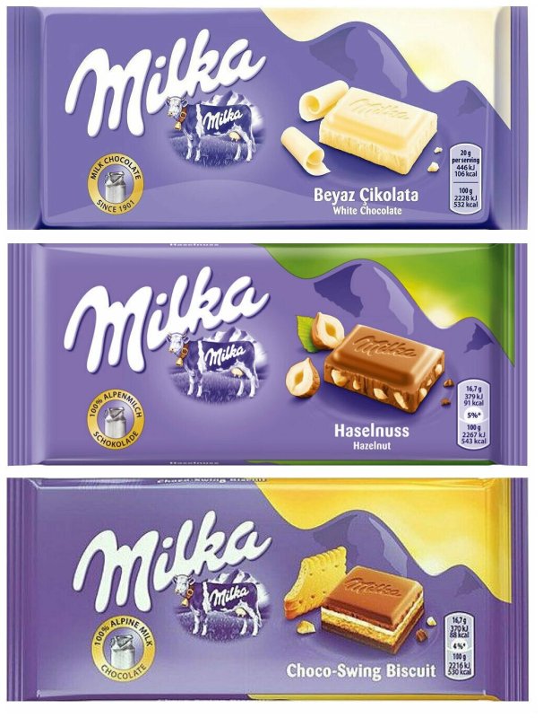 Milka большая плитка