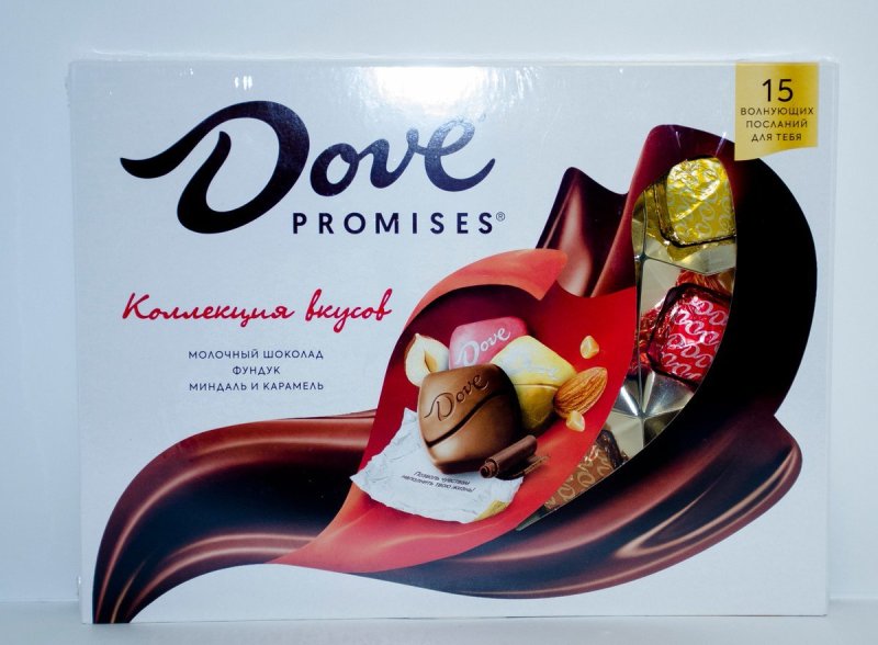 Конфеты dove с пожеланиями