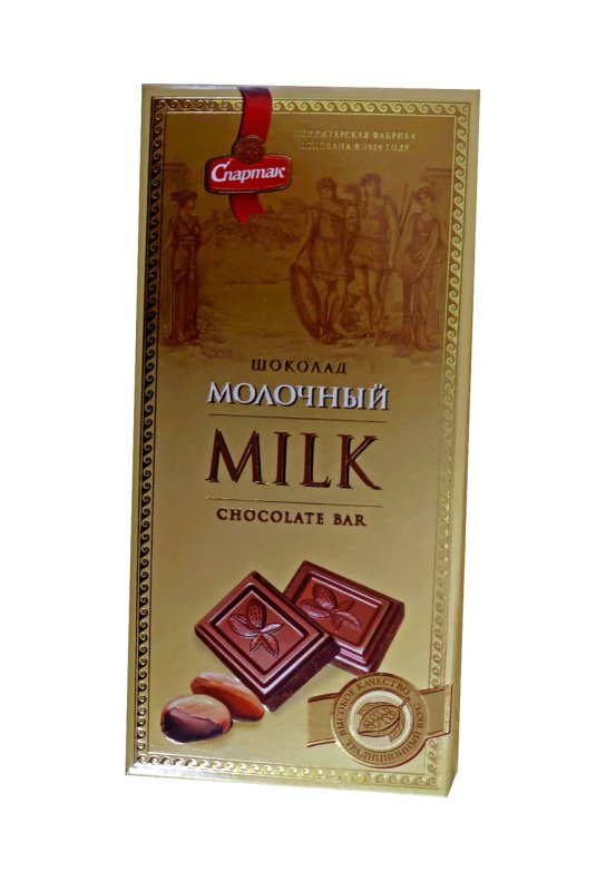 Шоколад Спартак молочный