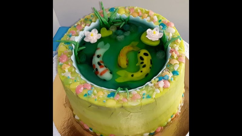 Пирожное желе 3д