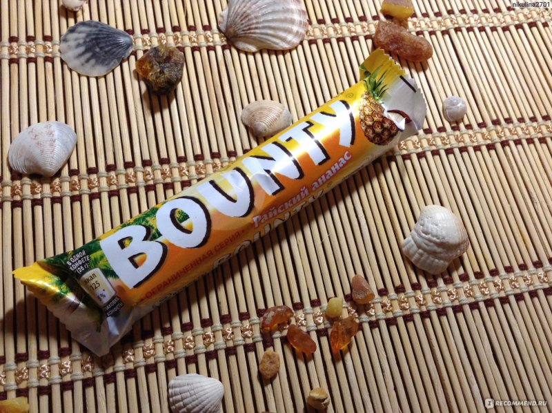 Шоколадный батончик Bounty 55 г