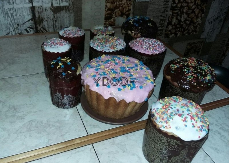 Глазировка куличей пасхальных
