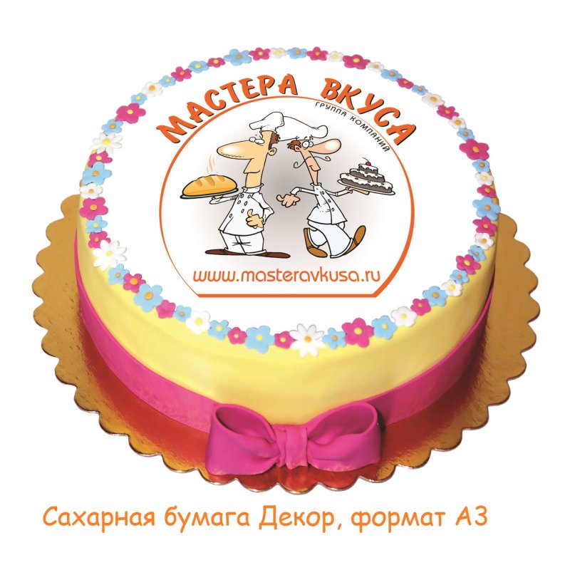 Торт в виде пластинки