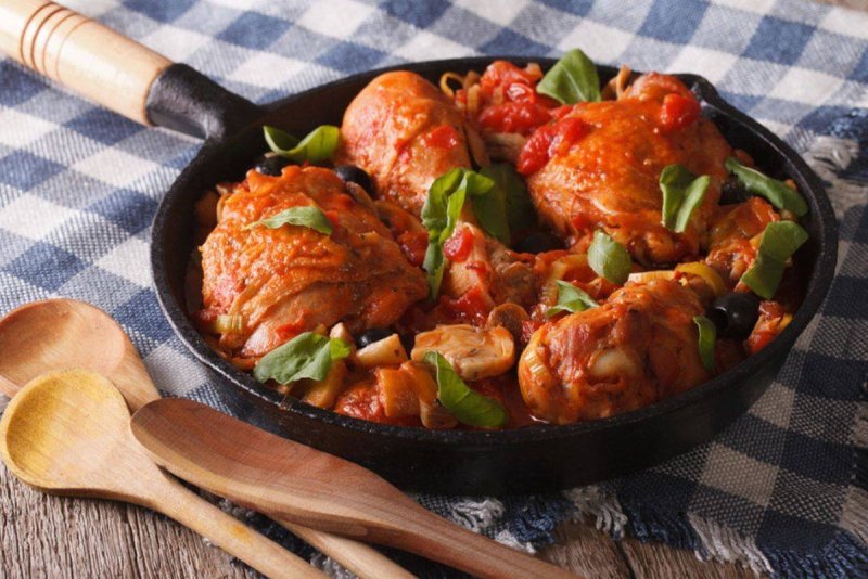 Курица Каччиаторе. Итальянская кухня