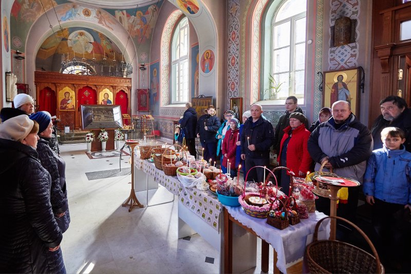 Освящение куличей