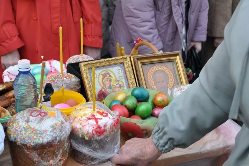 Освящение куличей и яиц