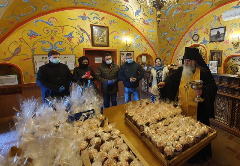 Освящение куличей на Пасху