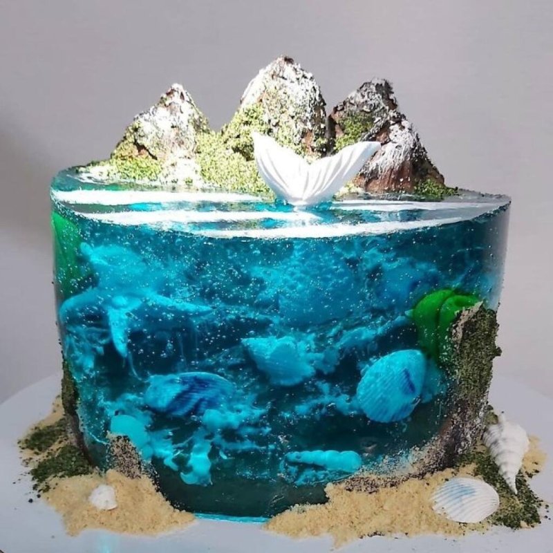 Муссовый торт морской