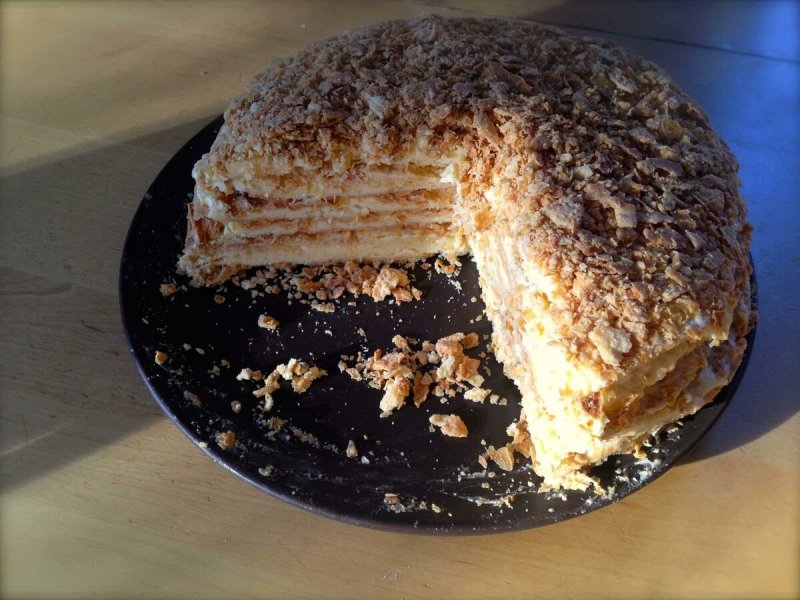 Домашний торт с орехами