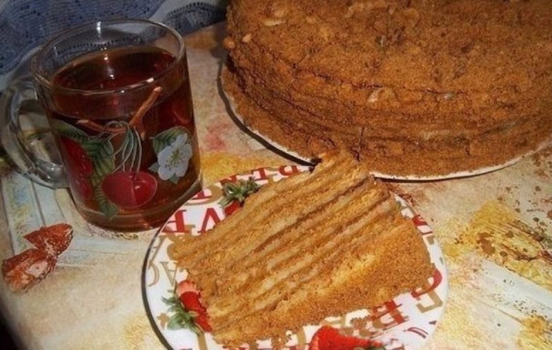 Торт медовый