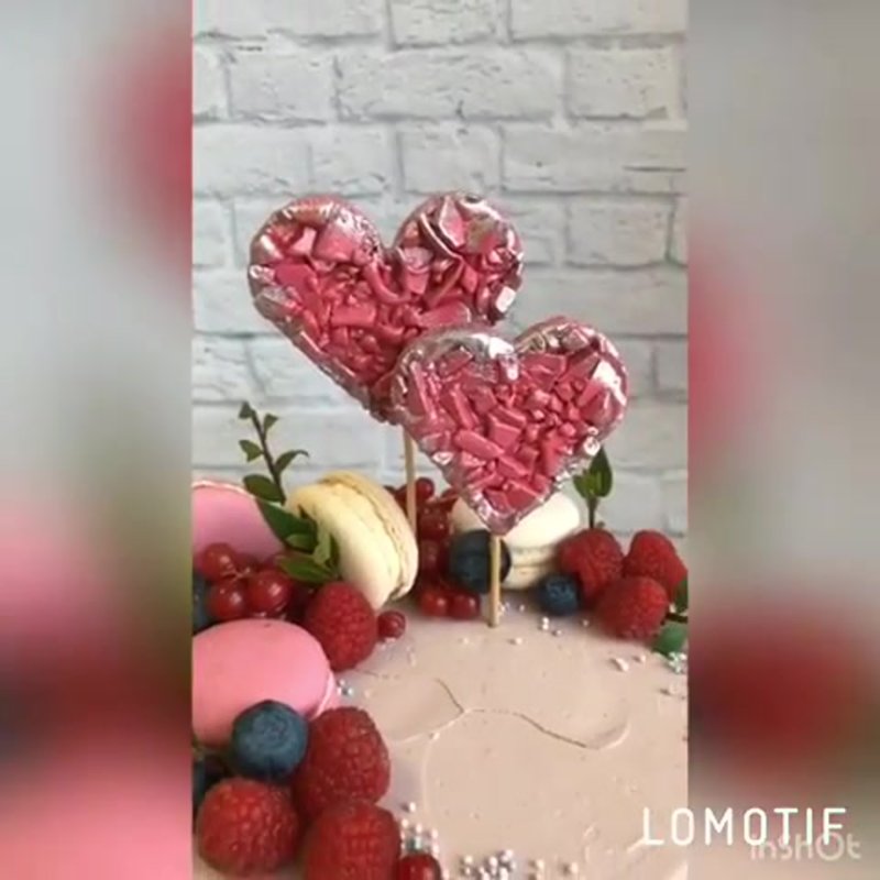 Торт с вазой из изомальта
