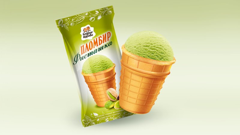 Мороженое Буренка из Кореновки пломбир