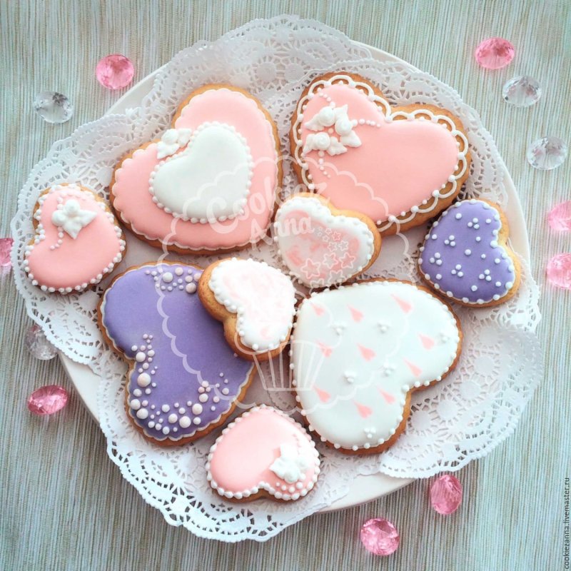Пряники сердечки