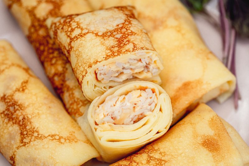 Блинчики с творожным сыром