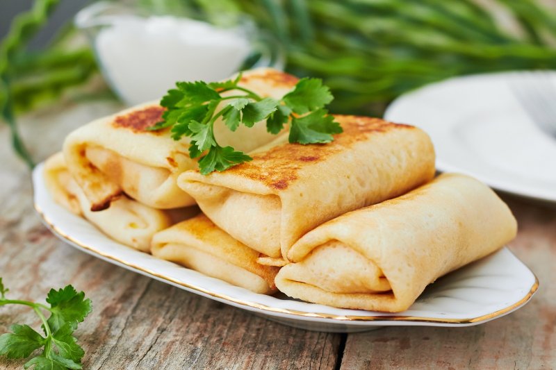 Блинчики с мясом