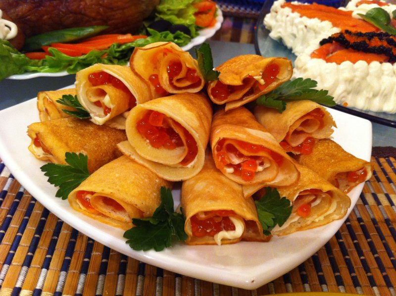 Блины фаршированные
