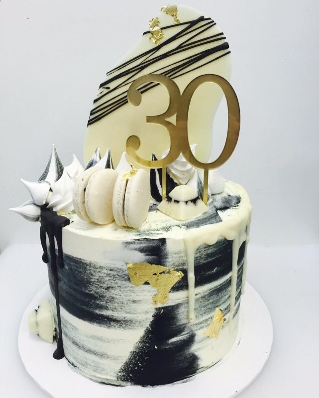 Стильный торт на 30 лет мужчине