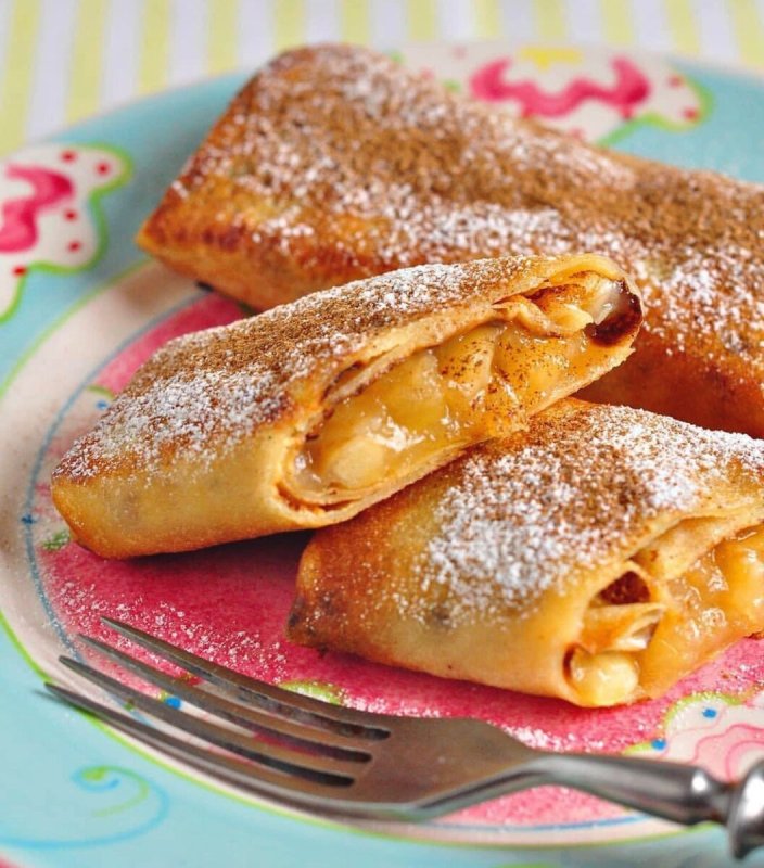 Блины с яблоками