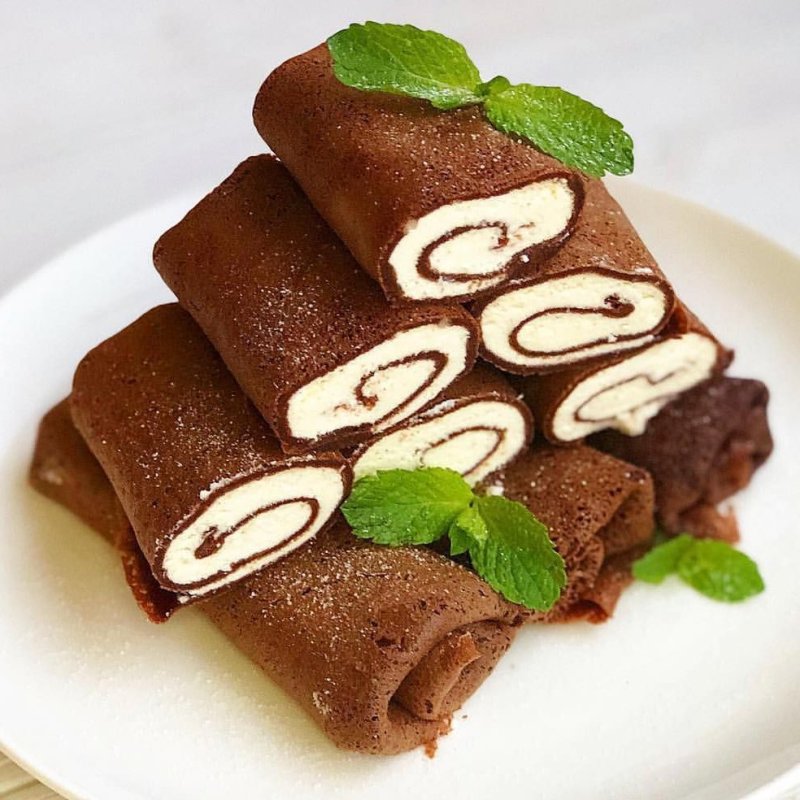 Блинчики с творожной начинкой