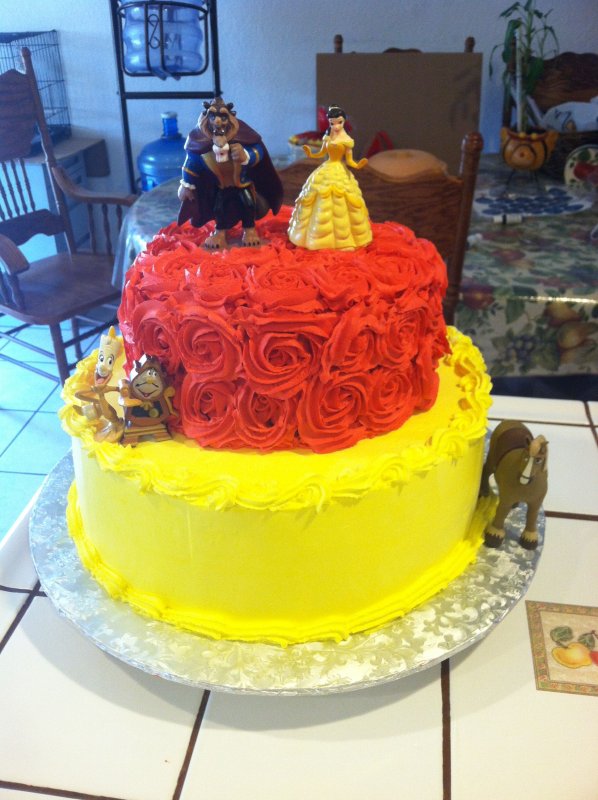 Beauty and the Beast Birthday Cake