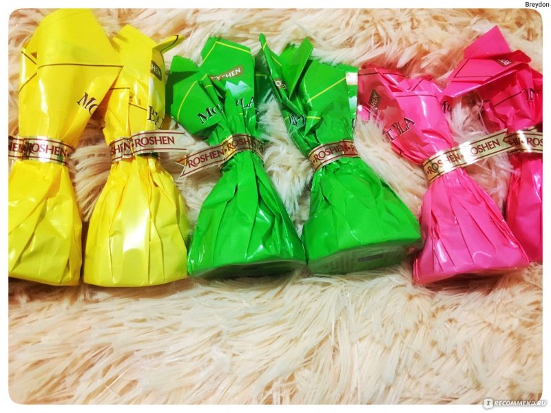 Roshen конфеты яблоко