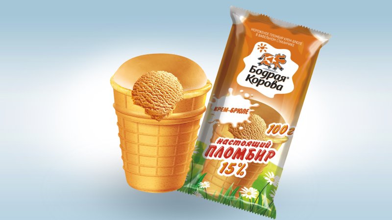 Мороженое Колибри в рожке сливочное 100 г