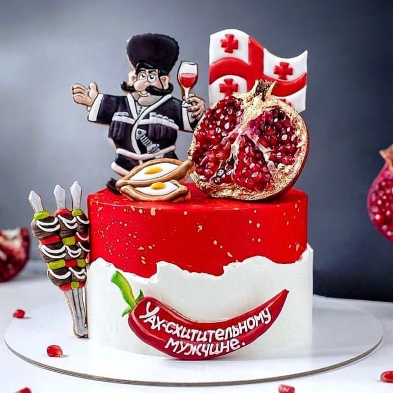 Торт в виде мяса