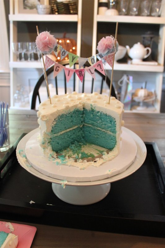 Торт Baby Shower в разрезе