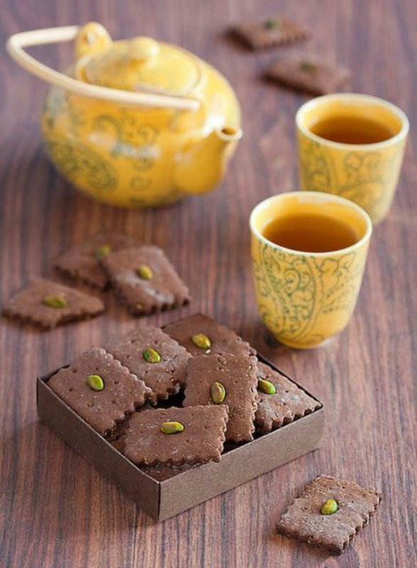 Чай с печеньками