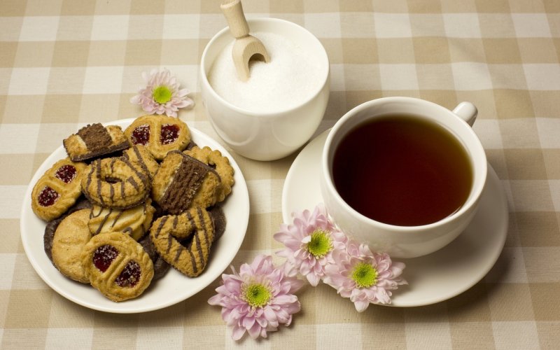 Чай кофе сладости