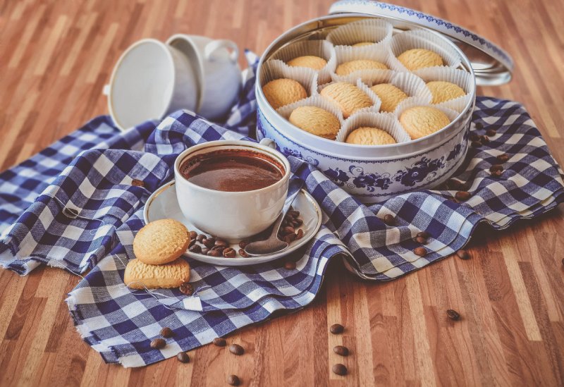 Чаепитие с печеньем