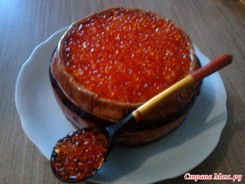 Сладкая икра для торта