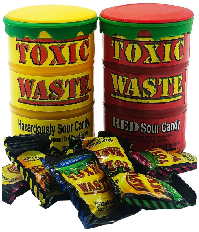 Кислые конфеты Toxic waste