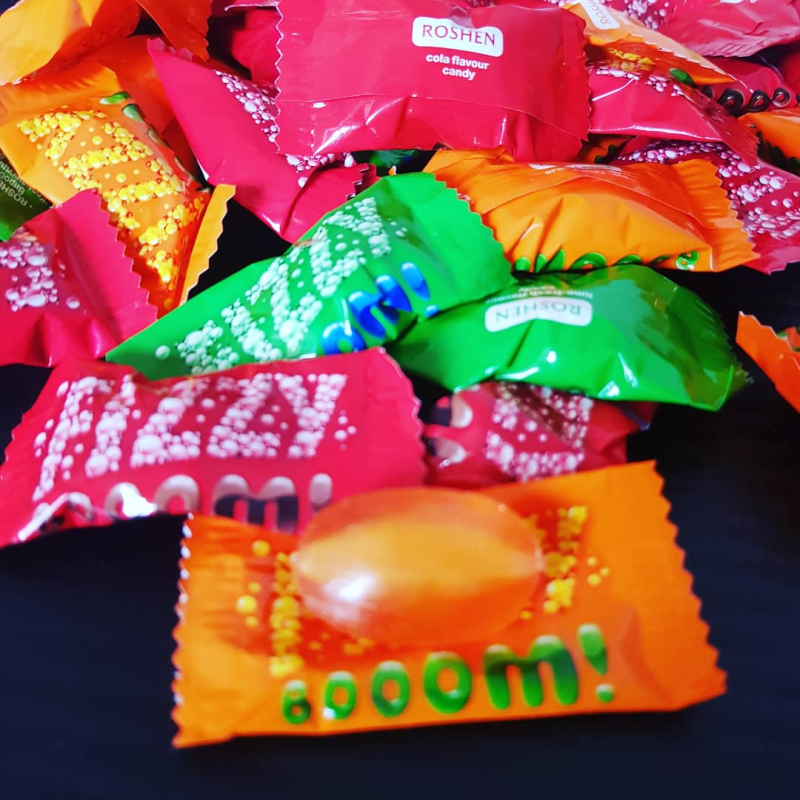Конфеты шипучка Roshen