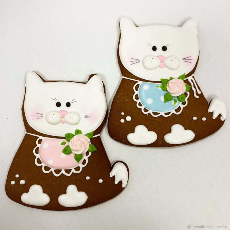 Пряники круглые котики