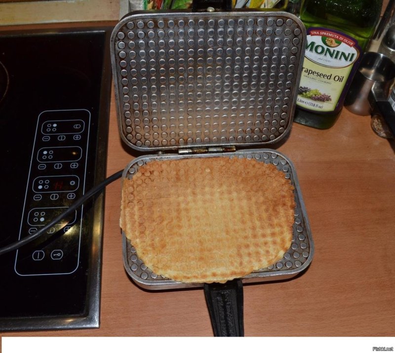 Вафли с карамелью
