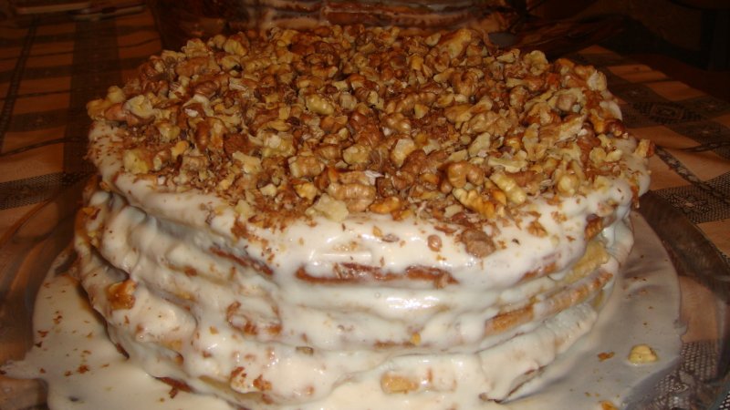Торт из коржей украшение